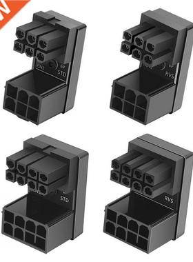 ATX 8Pin 6Pin Female to 8Pin 6Pin Male 180 Degree Angled Pow