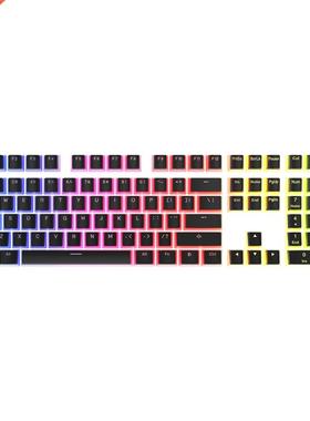 PBT 104 Key Keycaps Set olor echanical Keyboard Backlit Pud