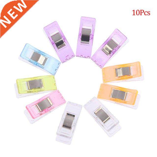 10Pcs Sewing Clips Multicolor Plastic Clips Fabric Clamps Pa