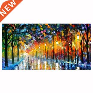 Numbers Canvas Street Abstract Poster Landscape