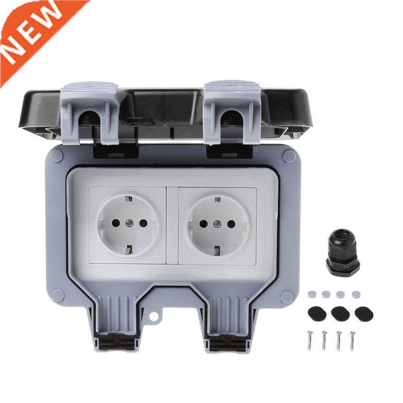 ip66 waterproof outdoor wall switch power socket 13a eu stan