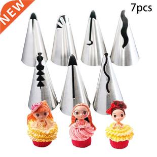 Icing Piping Nozzles 7pcs Tips Skirt Decorating Tool Russian
