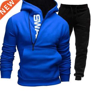 NEW Tracksuit Men's 2 Pieces Set Sweatshirt and Spor