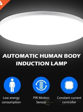 1 Pcs Led Pir Motion Sensor Ceiling Light Modern Lamp 18w 12