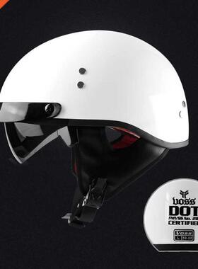 black Vintage motorcycle helmet open face helmet DOT approve