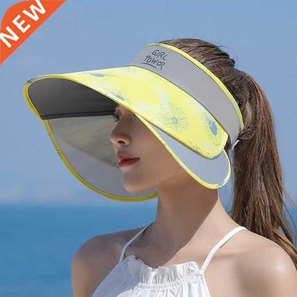 Summer Women Bucket Hats Outdoor UV Protection Visors Pull-o