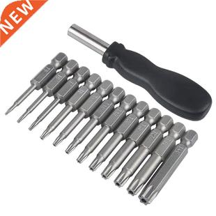 Head Pack Torx Inch Bit Screwdriver Shank Set Hex