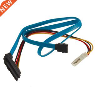 2 pcs 7 Pin SATA Serial ATA to SAS 29 Pin and 4 Pin Power Ad