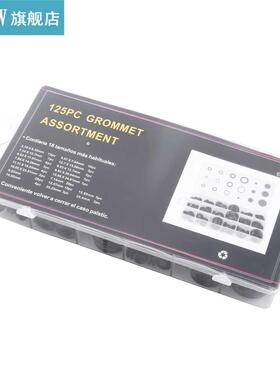 125pcs 18 Sizes Rubber Grommet Firewll Hole Plug Electricl