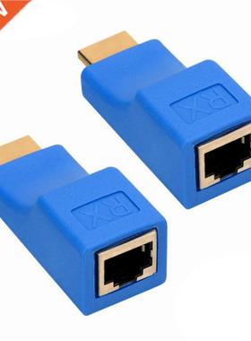 1 Pair RJ45 4K HDMI-compatible Extender Extension Up to 30m