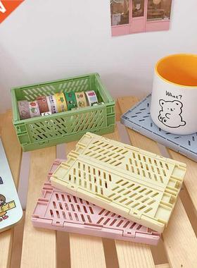 Mini Fding Plastic Storage Box Clapsible Storage Contain