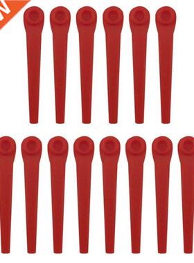 100Pcs Plastic Grass Trimmer Blades Replacement Lawn Mower B