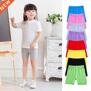 Girls Safety Shorts New Underwear Color Pants Leggings Candy