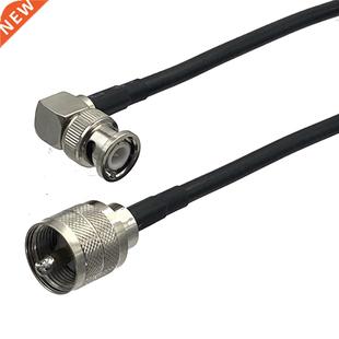 Connec UHF angle Right BNC Plug Male PL259 RG58 1Pcs