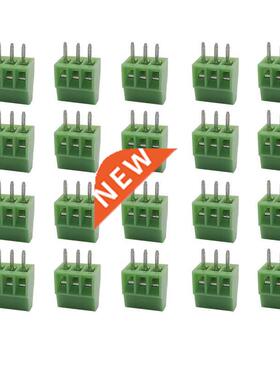 10Pcs KF120 3 Pin 2.54mm Straight Pin PCB Screw Terminal Con