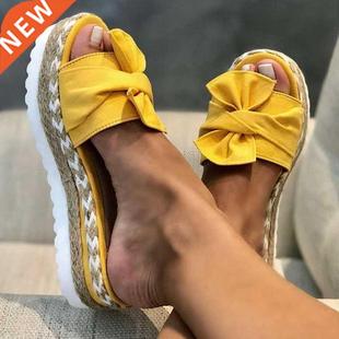Shoes Platform Bow 2022 Women Summer Sandals