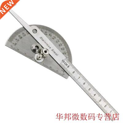 Angle Finder Rotary Measuring Ruler Stainless Steel 180 degr