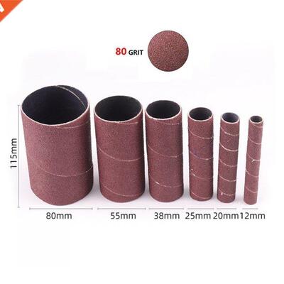 12pcs Sanding Paper Sleeve 80# 120# Alumina For Oscillating