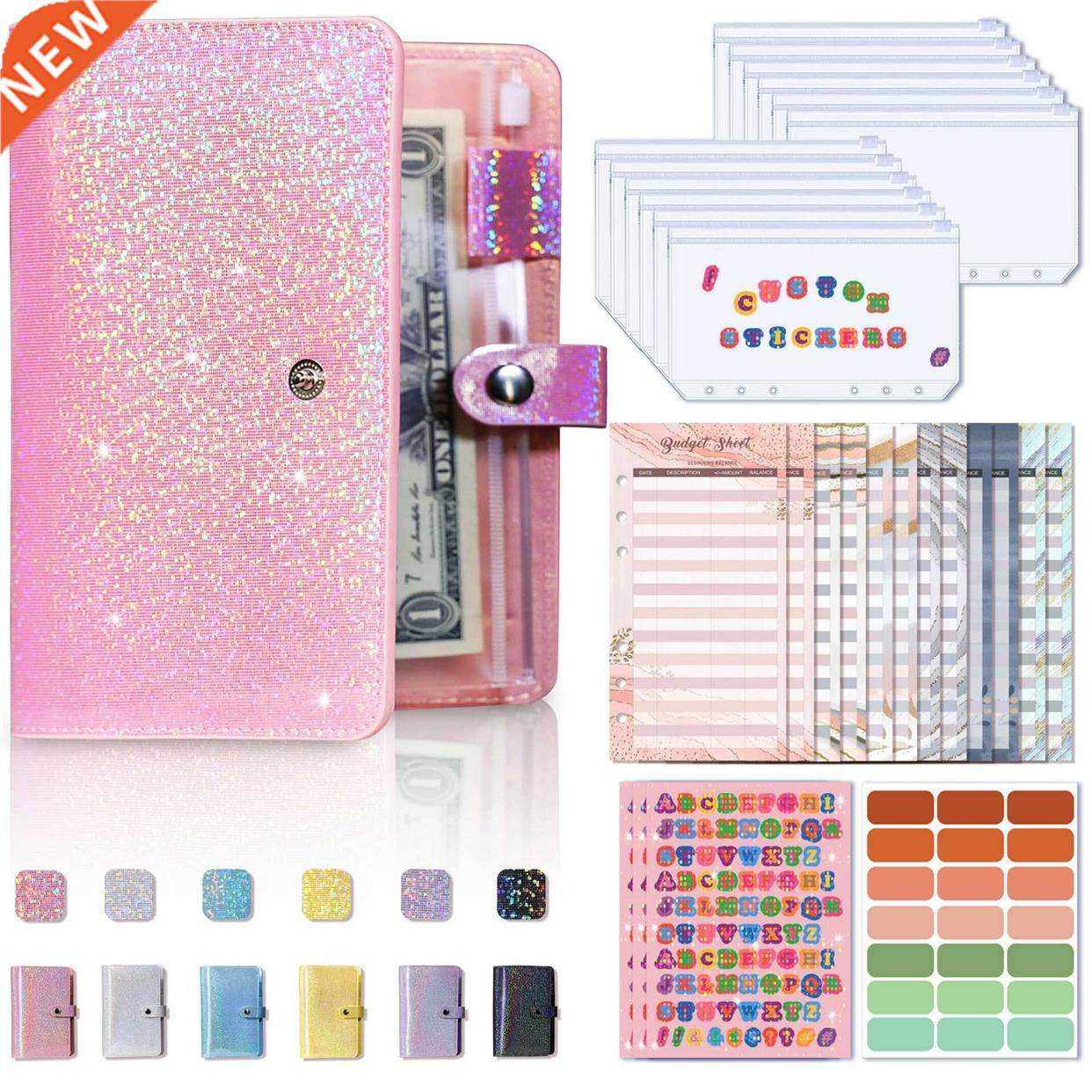 2022 A6 Gypsophila Binder Accounting Loose-Leaf Notebook Cas