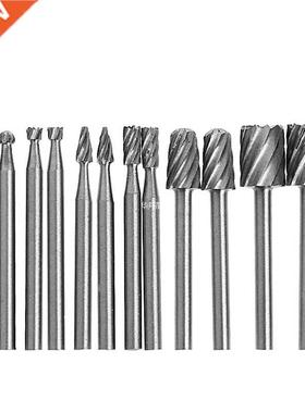 12 Pcs 1/8 Inch Shank HSS Roty Burr File Set Milling Drill
