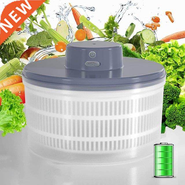 electric salad spinner-lettuce vegetable dryer, usb recharge