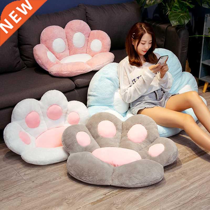 2 Sizes INS Bear&Cat Paw Pillow Animal Seat Cushion Stuf