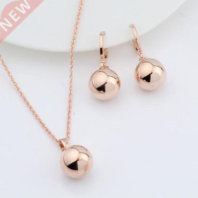 Irina New Arrivals 585 Rose Gold Spherical Ball Geometric D