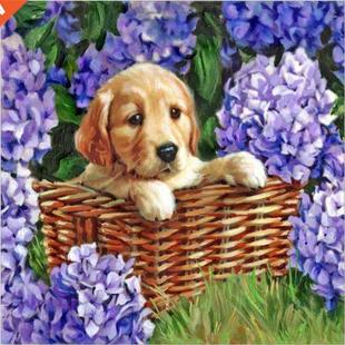 Diamond Rhi Flower Drill Full Painting DIY Animals Pack