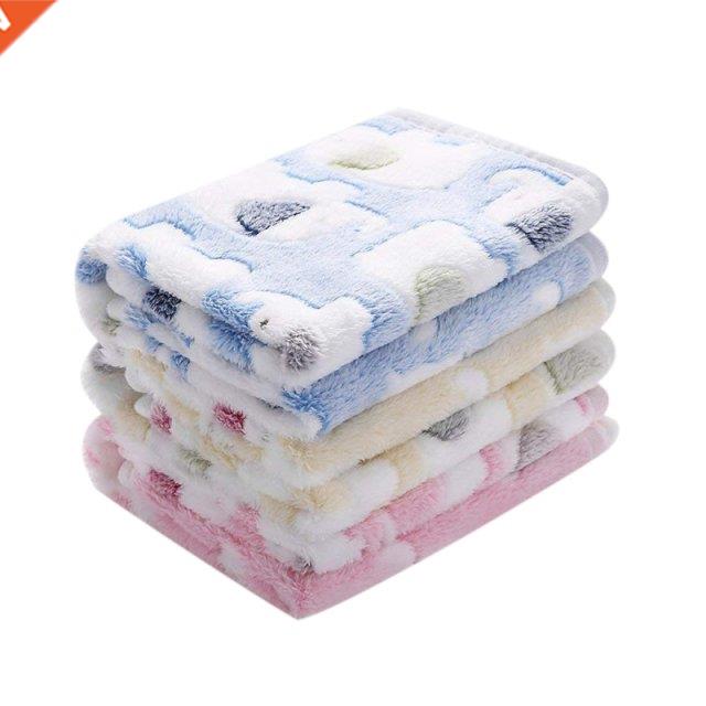 1 Pack 3 Blankets Super Soft Fluffy Premium Coral Fleece Pet
