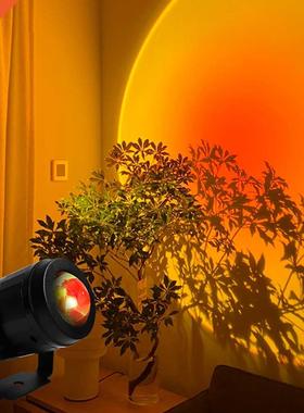 Adjustable USB LED Sunset Night Lamp Rainbow Atmosphere Proj