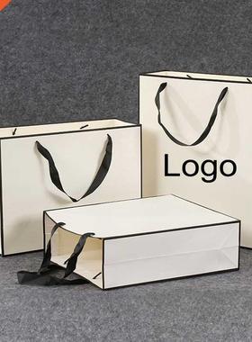 10 Pcs Custom Logo Gift Paper Packing Bag Craft Packaging Pe