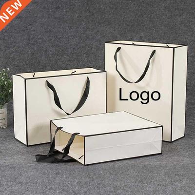 10 Pcs Custom Logo Gift Paper Packing Bag Craft Packaging Pe