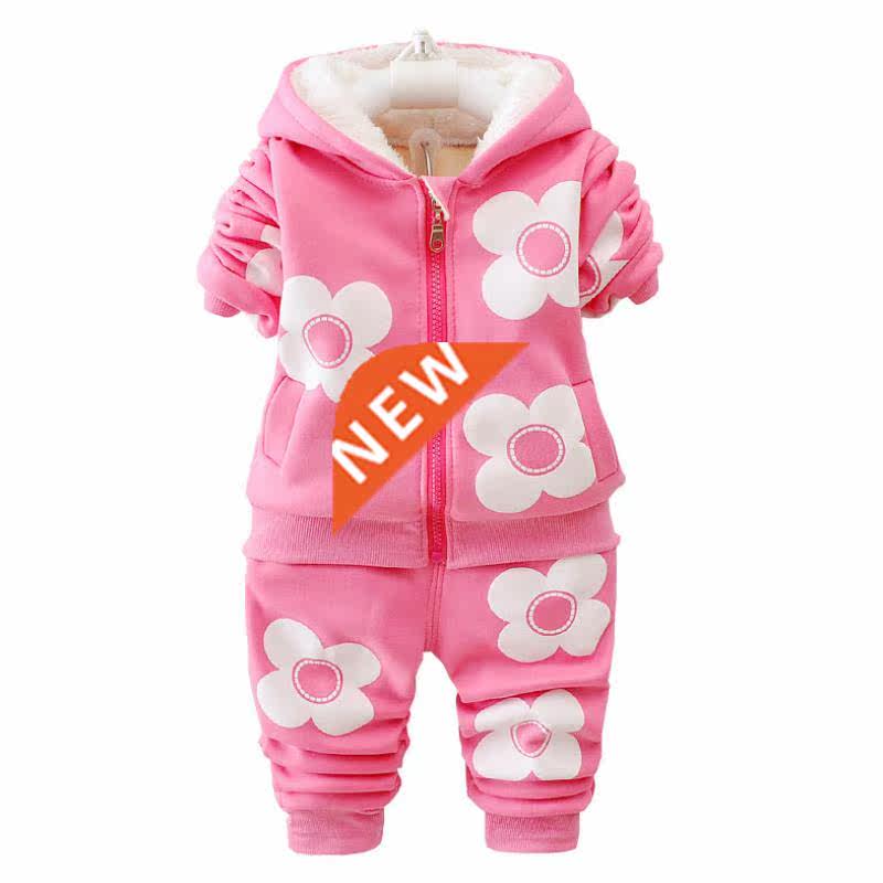 2021 New pattern Autumn and winter Baby Girls Clothes Set pr