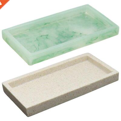 Marble Print Decorative Vanity Tray Perfume Cosmetic Storage