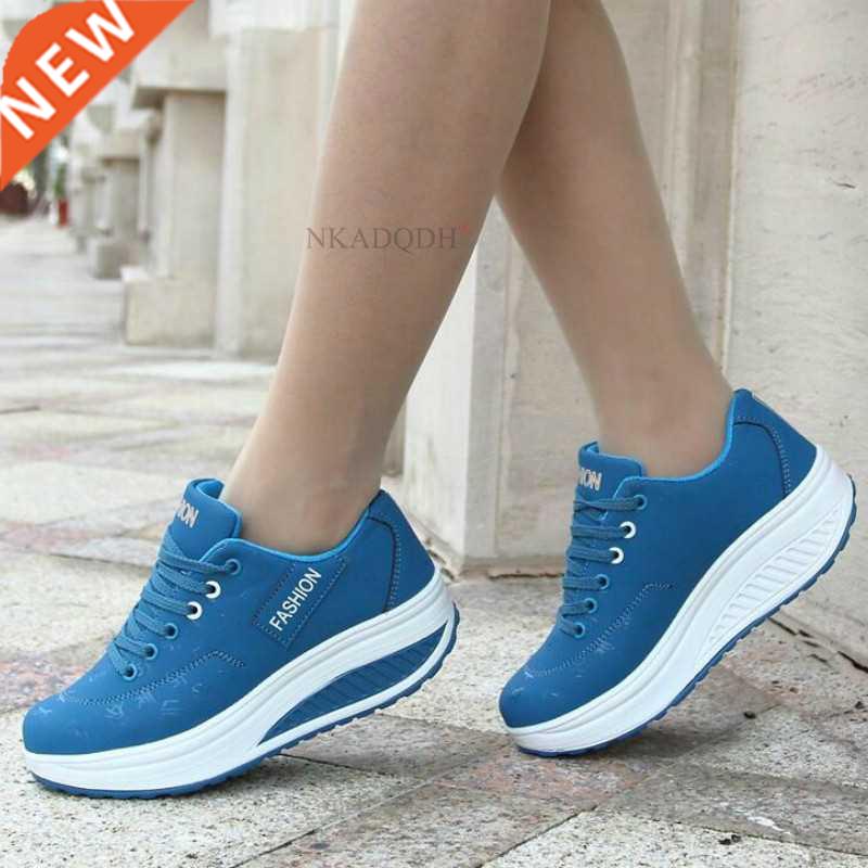 Women Sneakers 2021 Breathable Waterproof Wedges Platform Vu