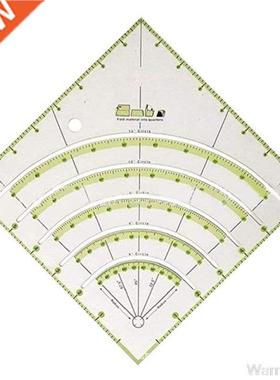 Arcs & Fans Quilt Circle Cutter Ruler,Multifunctional Ar