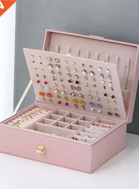 New Jewelry Box Portable Necklace Earrings Rings Holder Jewe