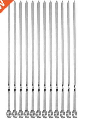 Kabob Skewers Stainless Steel BBQ Barbecue Skewer 14inch Keb
