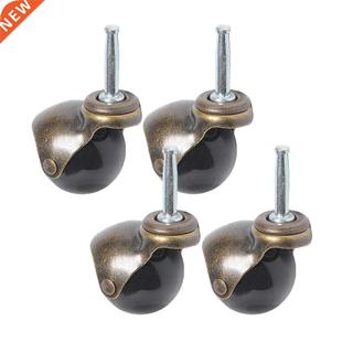 Stem Ball Antique Vintage Bronze with Wheel Caster Inch