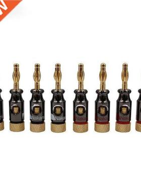 16Pcs Nakamichi 4mm Banana Plug Spiral Type 24K Gold Screw S