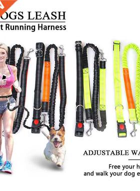 Pet Dog Cat Running Jogging Traction Rope Reflective Elastic