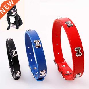 Bone Leather Durable Pet Dog Collar Pet Supplies Accessories