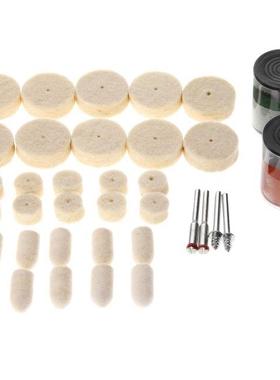 36Pcs Dremel Accessores Polshng Pad Soft Felt Buffng Bur