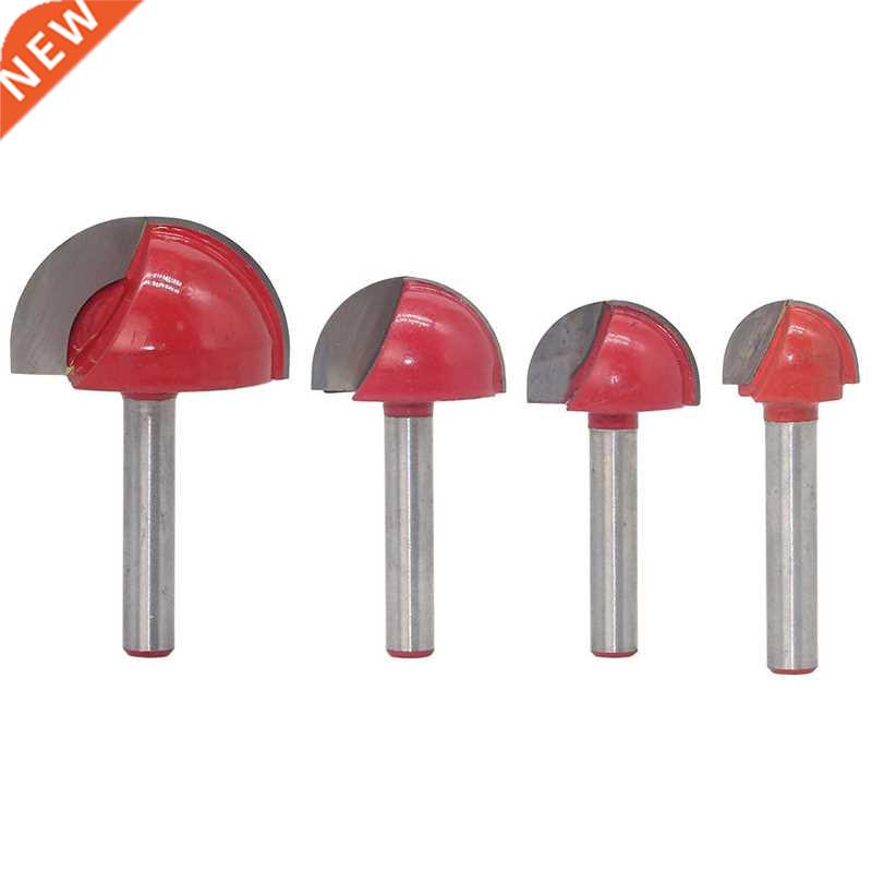 4Pcs/Set 6Mm Shank Round Nose Cove Box Wood Router Bit Shake
