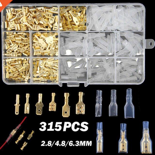 315PCS Insulated Male Female Wire Connector 2.8/4.8/6.3mm El