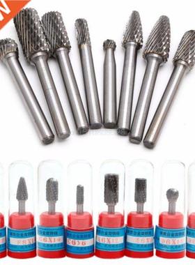 8Pcs 1/4 Tungsten Carbide Burr Bit 6mm Rotary Cutter Files