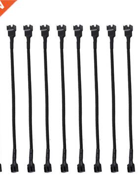 10 Pieces Of Computer Adapter Cable Cpu Fan Cable 4Pin One-T