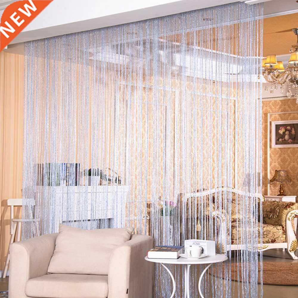 200x100 cm Luxury Crystal Curtain Flash Line Shiny Tassel St