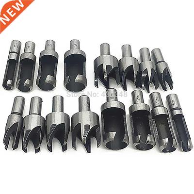 16pcs Sae Metric Plug Cutter Cutting Drill Bits Tenon Dowel