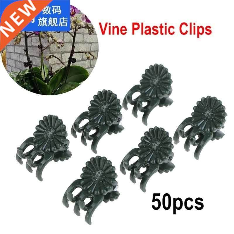 50PCS Plastic Plant Support Clips Orchid Stem Clip 适用于 Vi